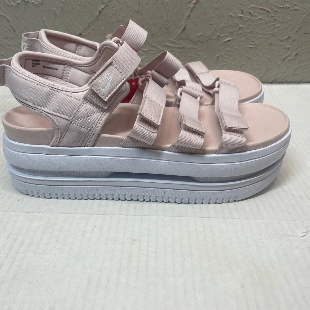 Nike Icon Classic Platform Sandal NA Barely Rose White Pink DH0024-600 Womens 10